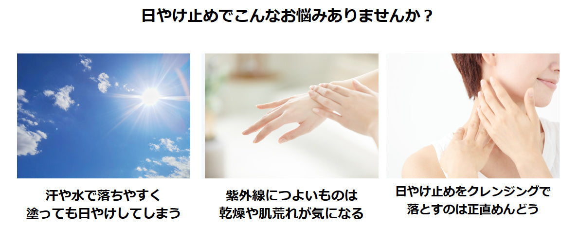 汗・水・紫外線に強いのにクレンジング不要【ナノアミノUVミルクプロテクター】